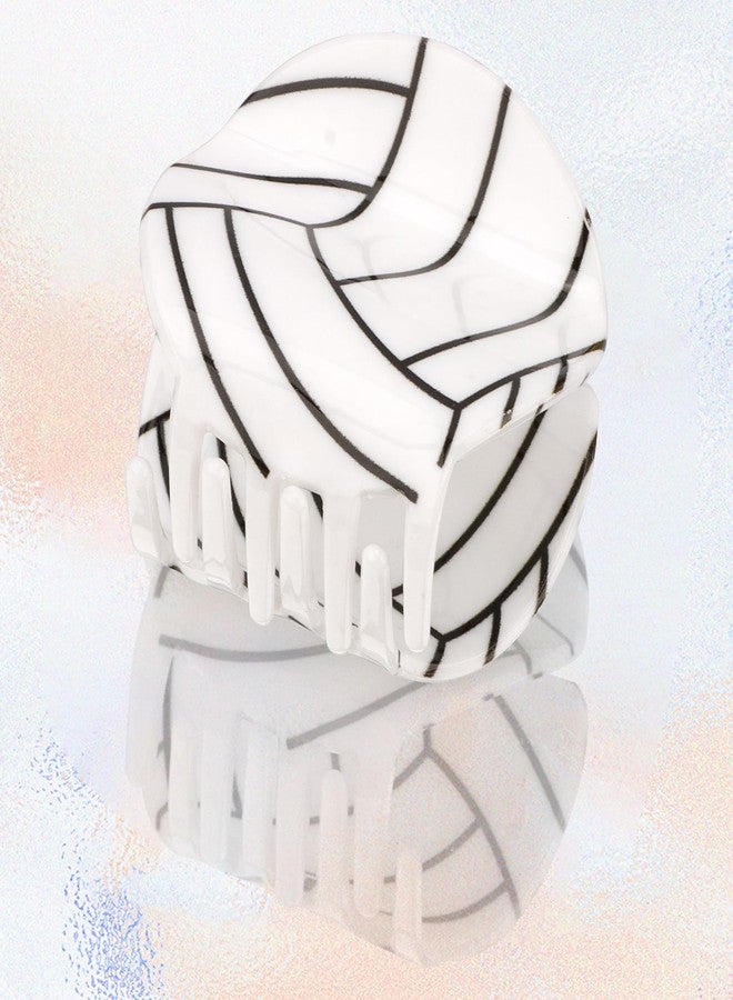 Hapdoo 1pc Acrylic Volleyball Hair Clips, Sport Hair Claw Clips Game Day Rugby Hair Accessories Gifts for Women Girls - Image 2